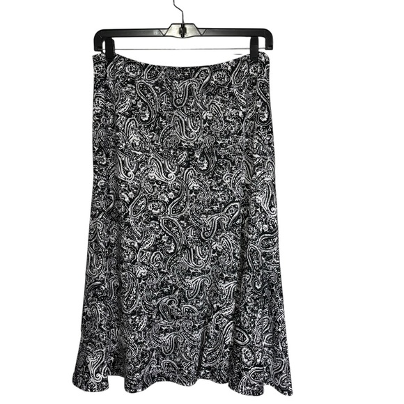 Kim Rogers Curvy Tiered Midi Skirt Size 1X A-Line Boho Office Dressy - Picture 2 of 12